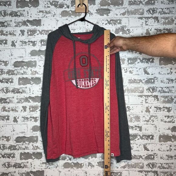 Colosseum Ohio state buckeyes long sleeve hooded t - Picture 5 of 5